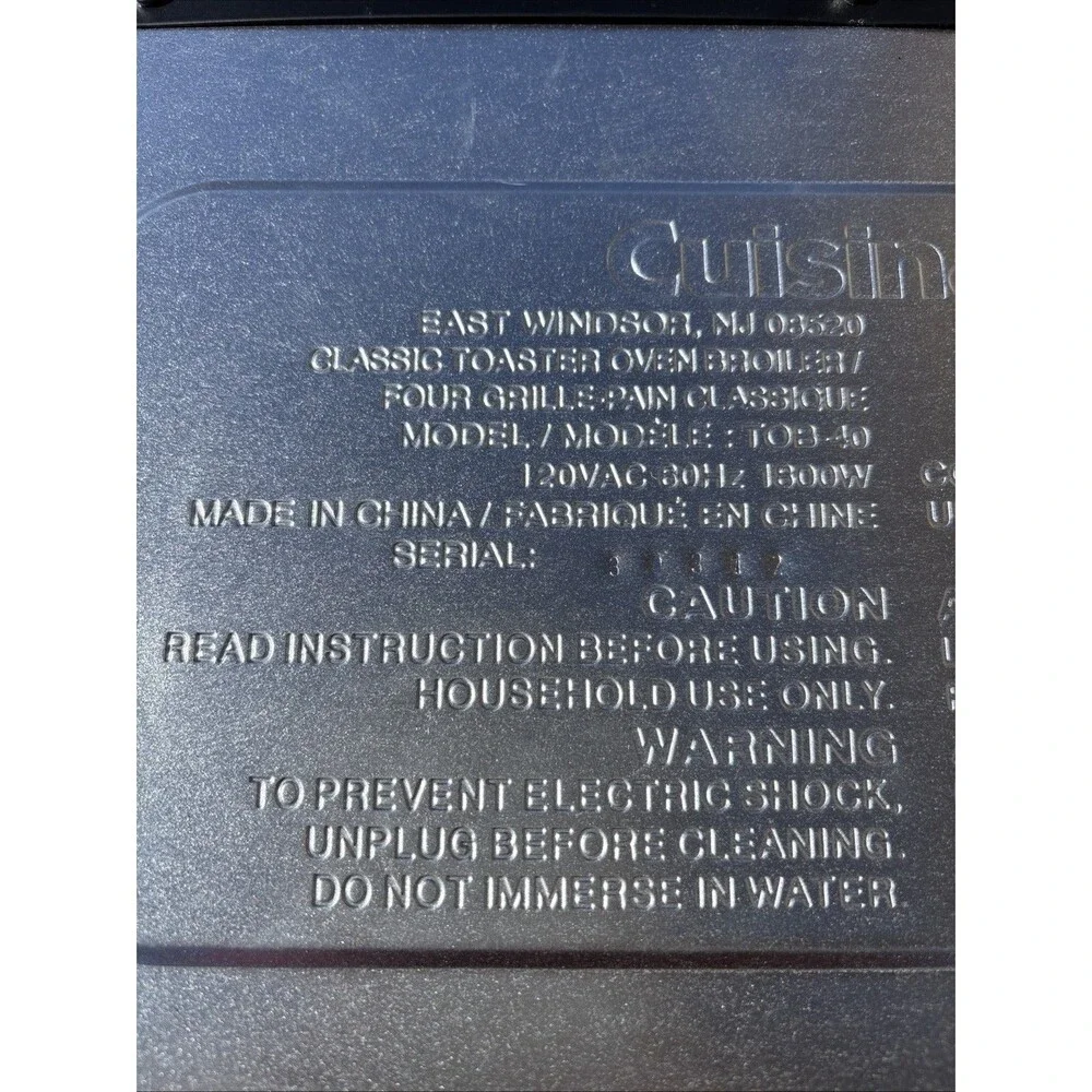 Cuisinart this listing